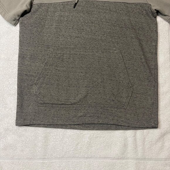 Under Armour Mens Short Sleeve Hoodie Size M Gray & Olive Cotton-Poly Blend - Picture 6 of 12